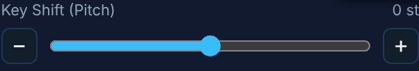 The Key Shift slider